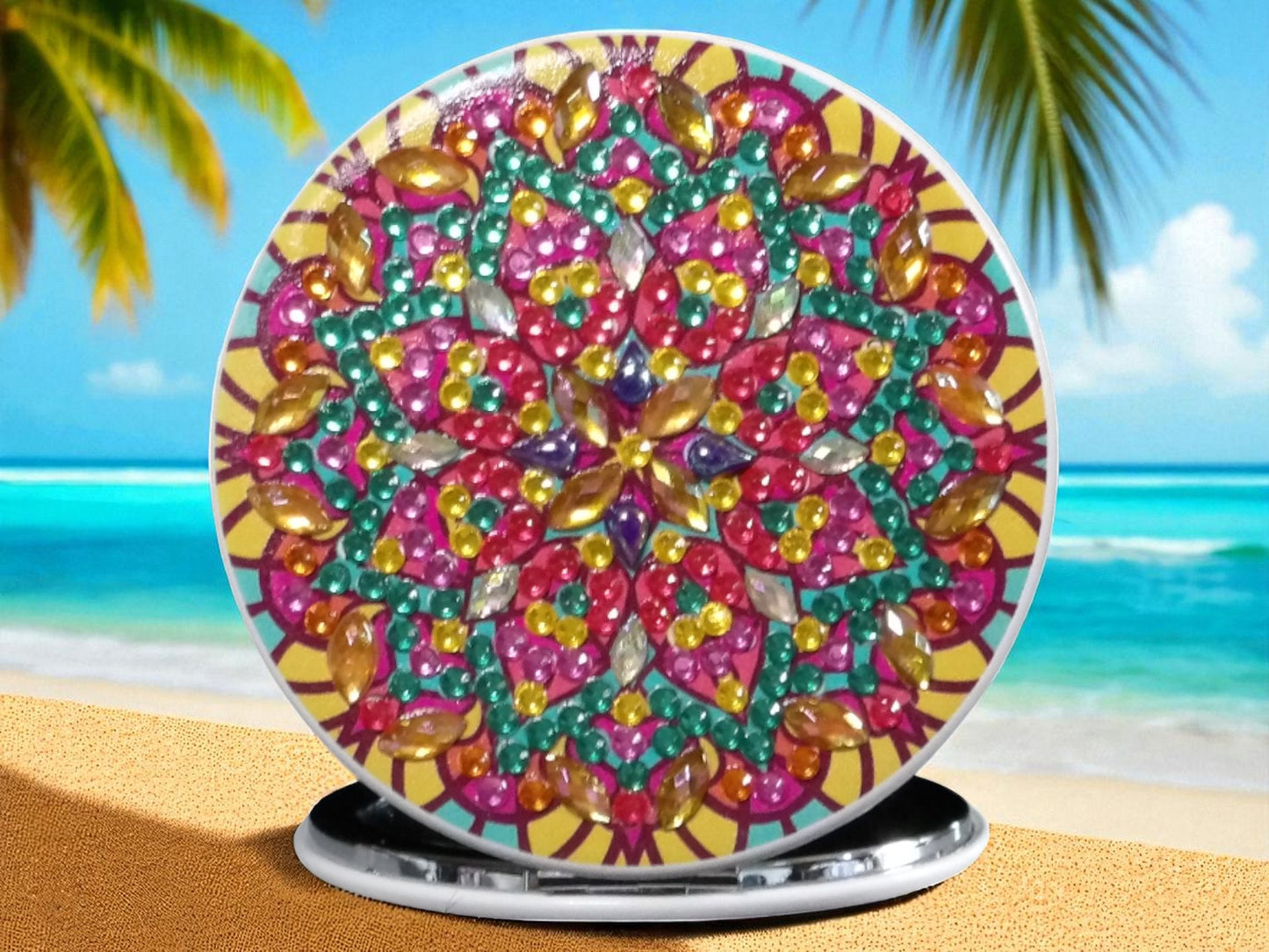 Colorful Round Pocket Mirror