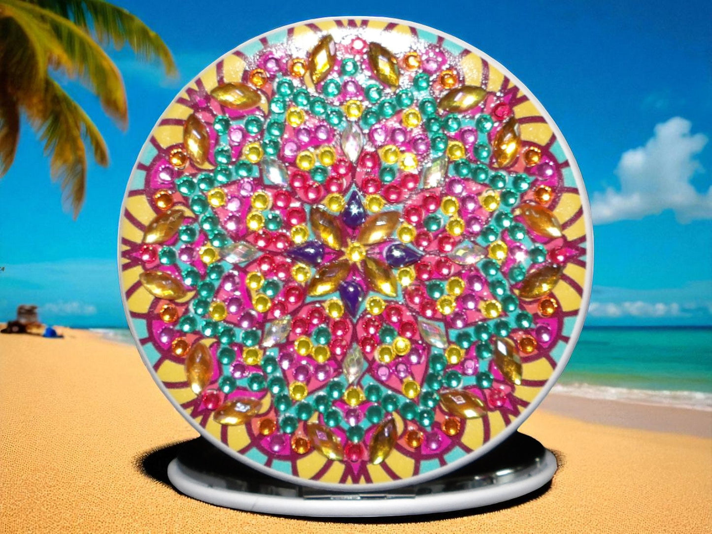 Colorful Round Pocket Mirror