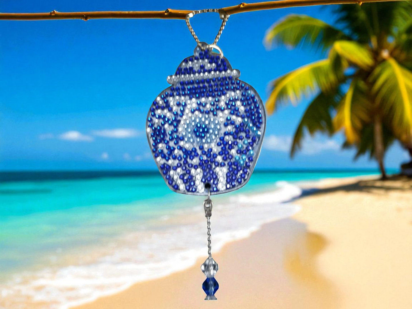 Blue Antique Style Sun/Wind Catchers
