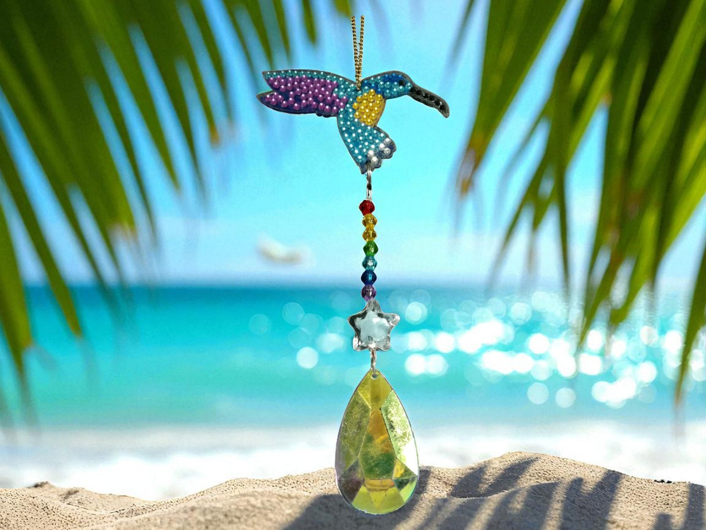 Purple Wing Hummingbird Sun/Wind Catcher