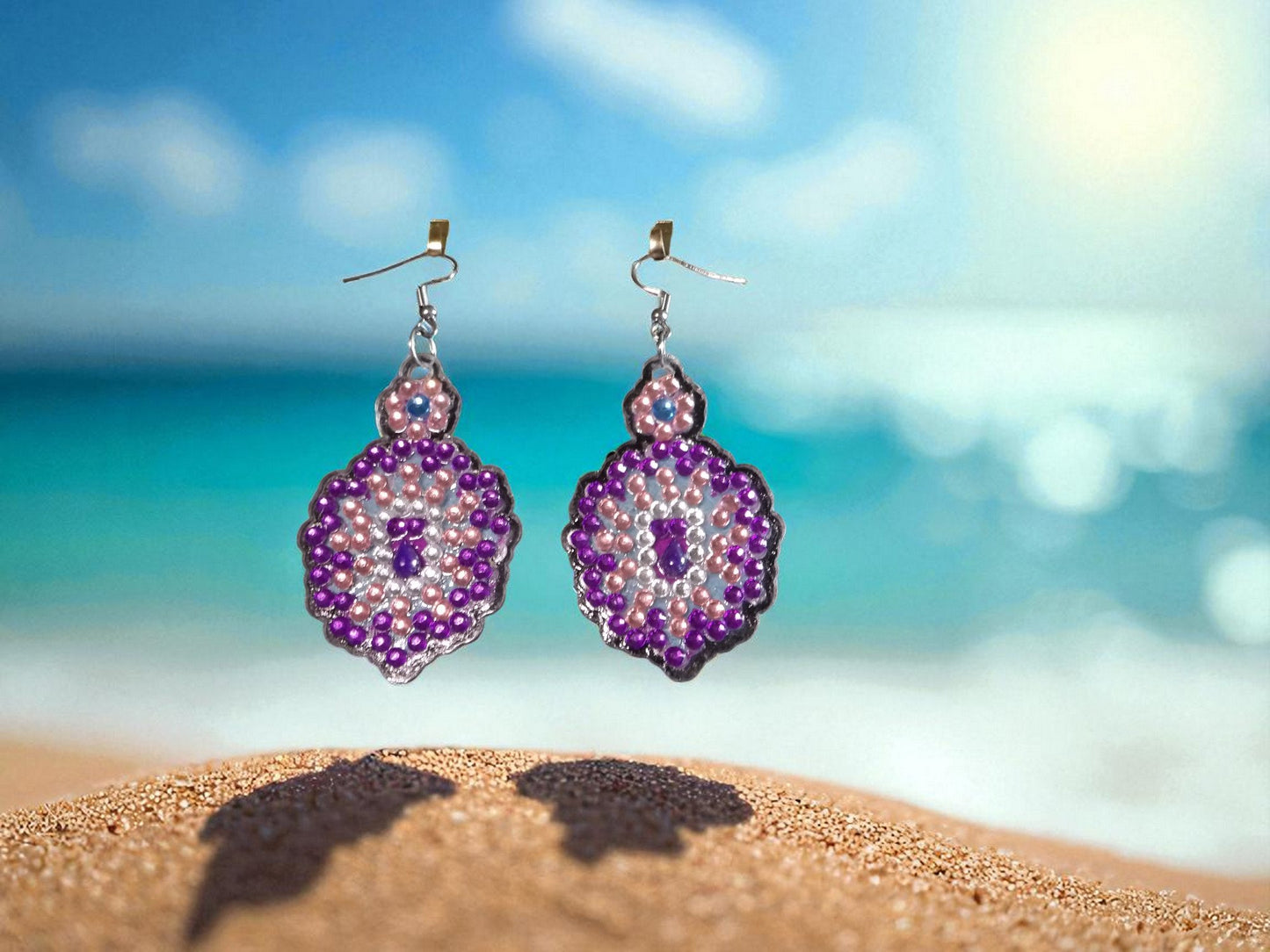 Purple Earrings