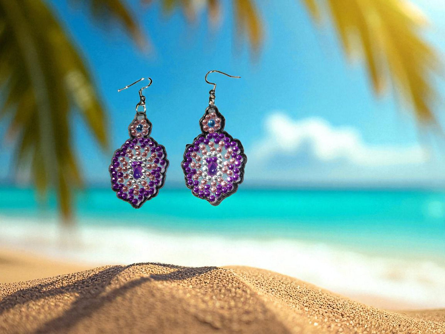 Purple Earrings