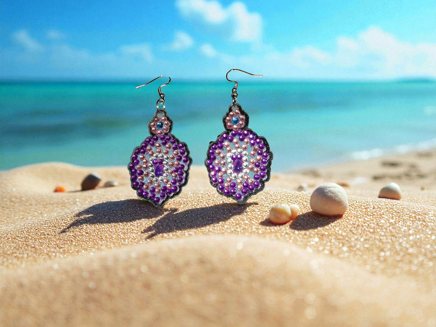 Purple Earrings