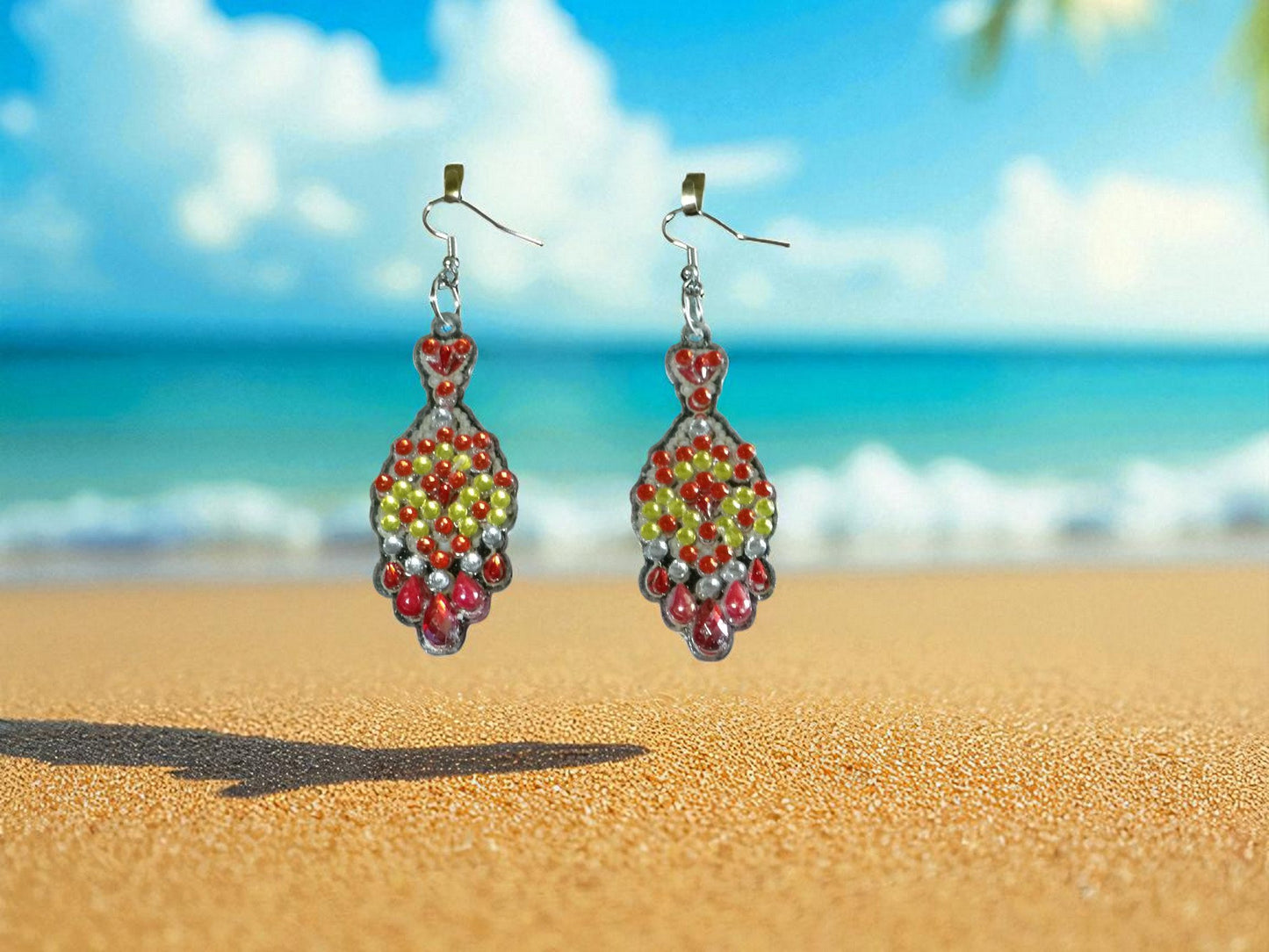 Red & Gold Earrings