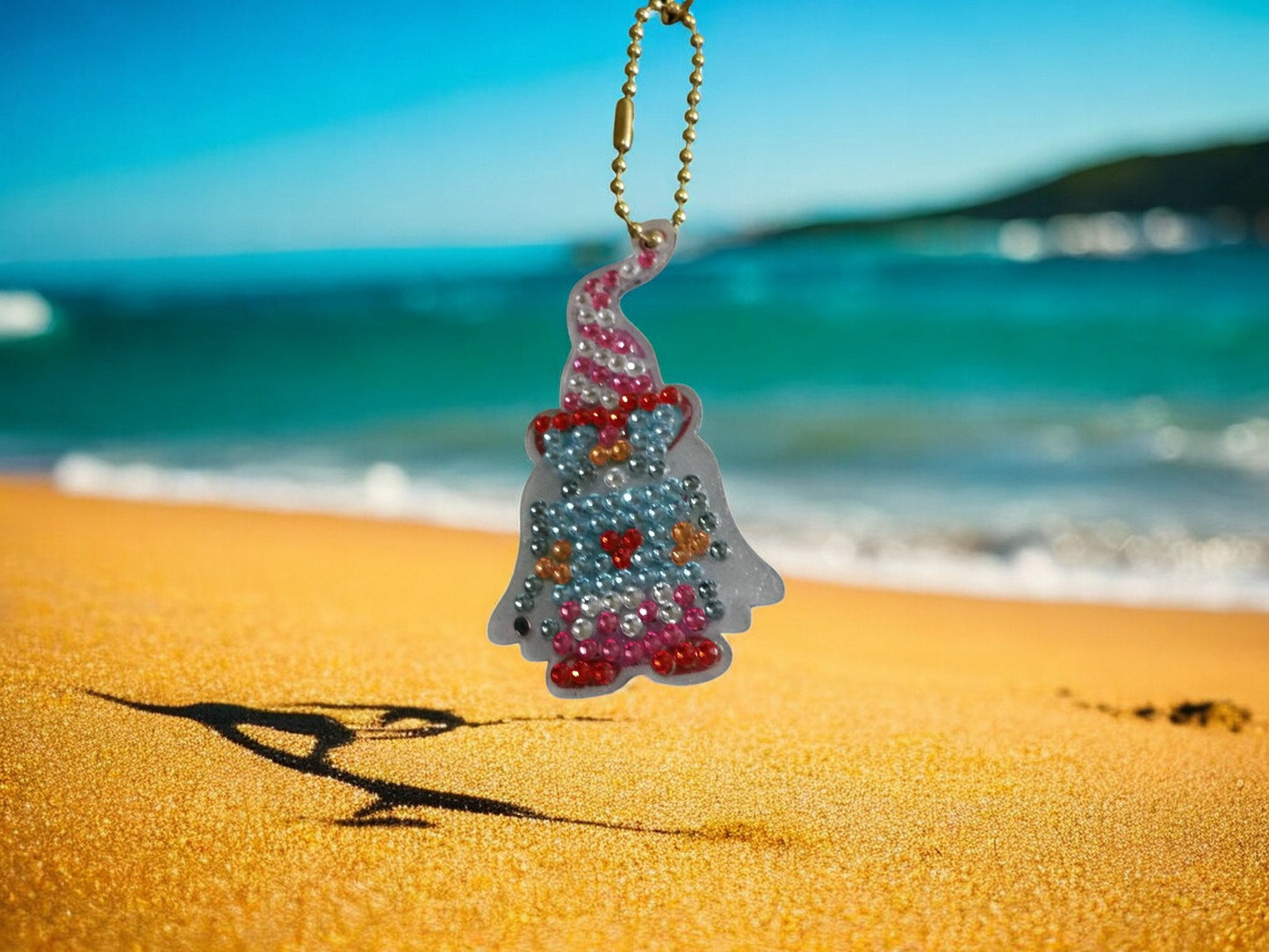 Capped Gnome Keychain