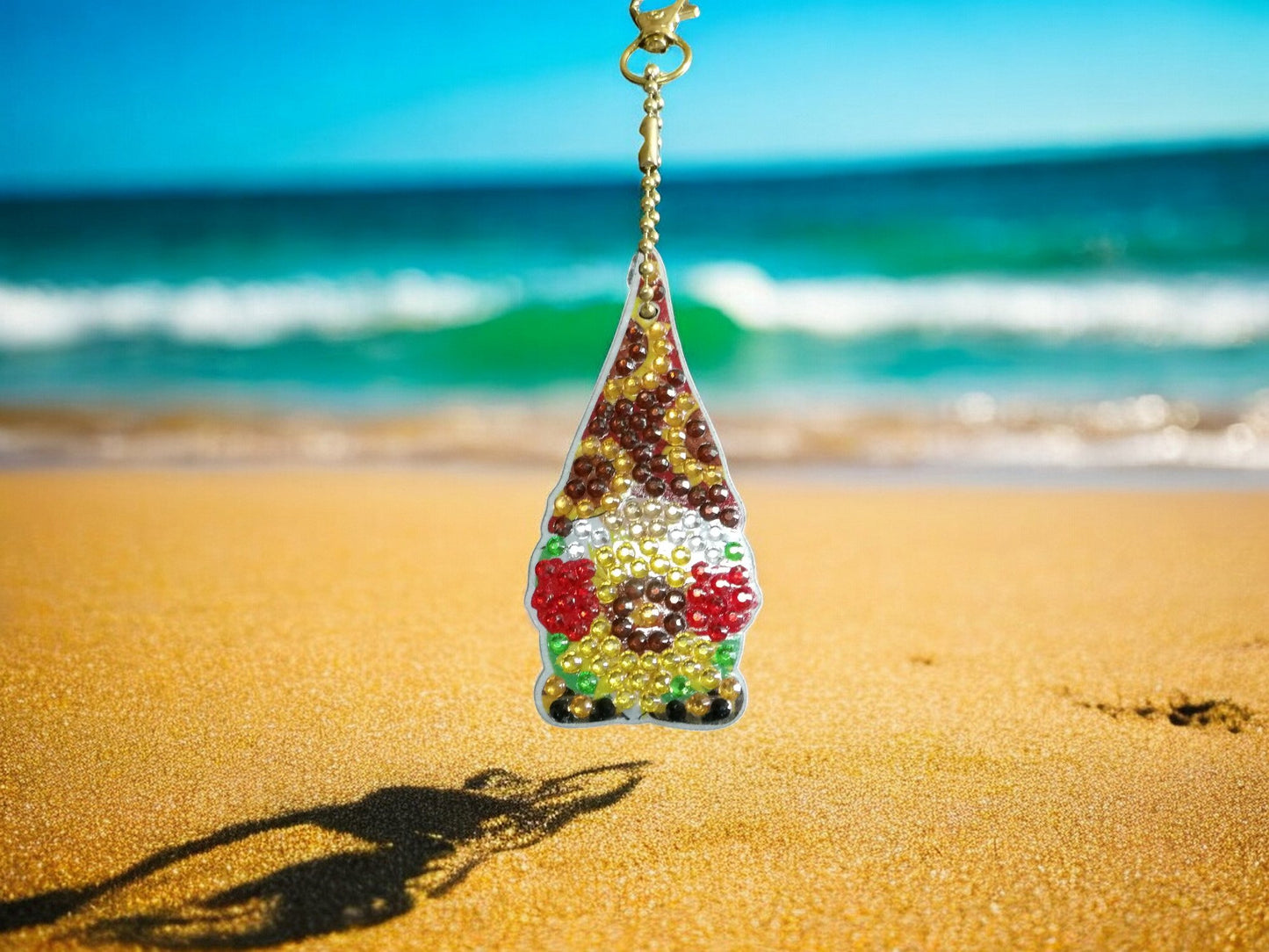Brown Hat Gnome Keychain