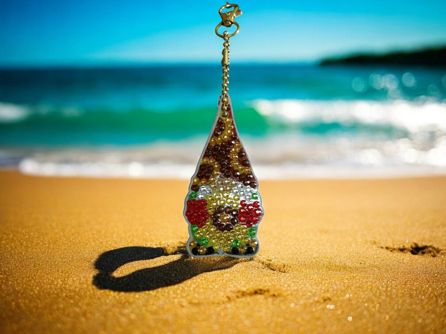 Brown Hat Gnome Keychain