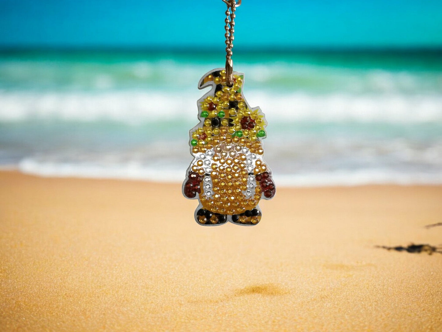 Golden Gnome Keychain