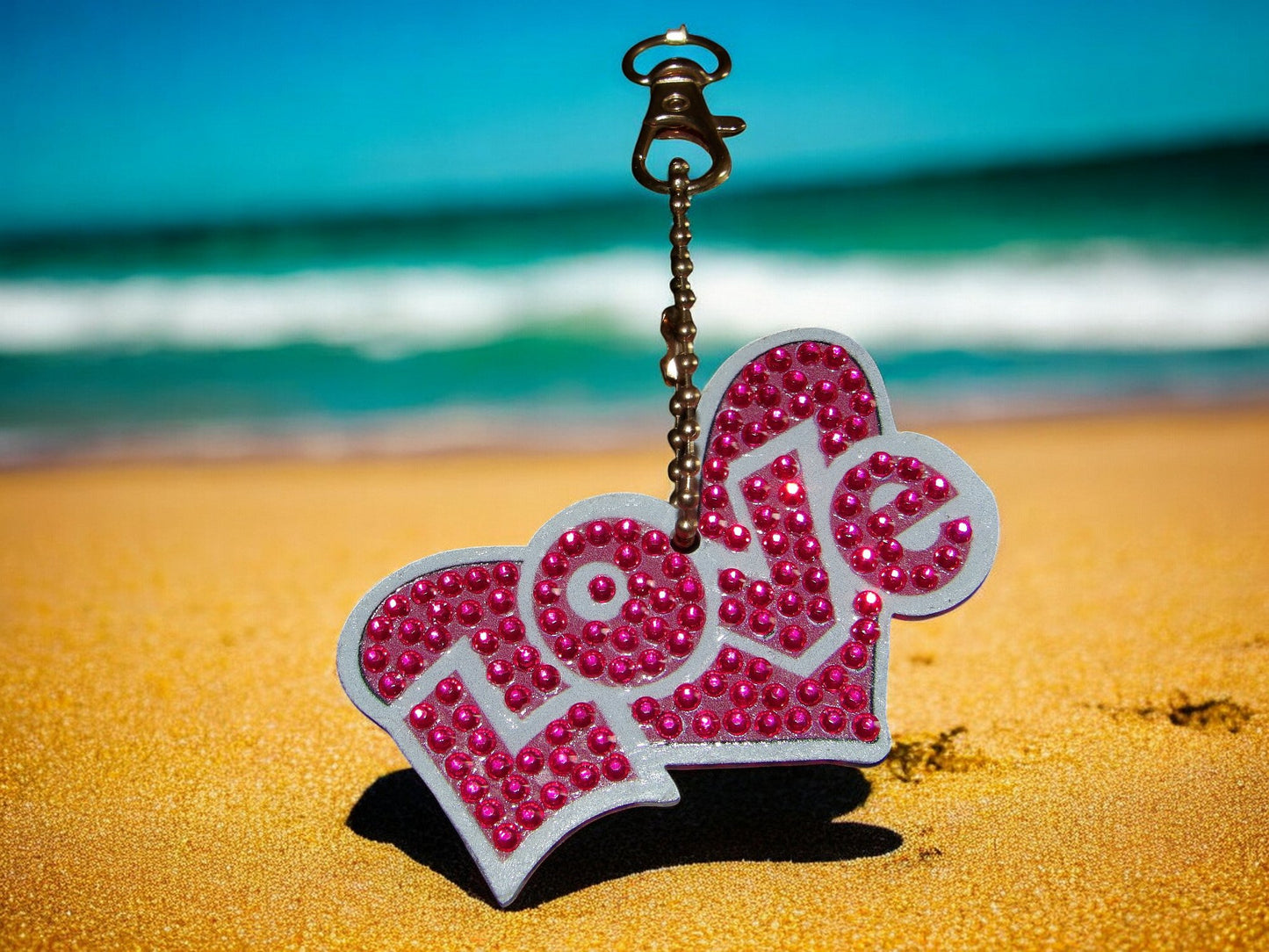 Pink Love Keychain