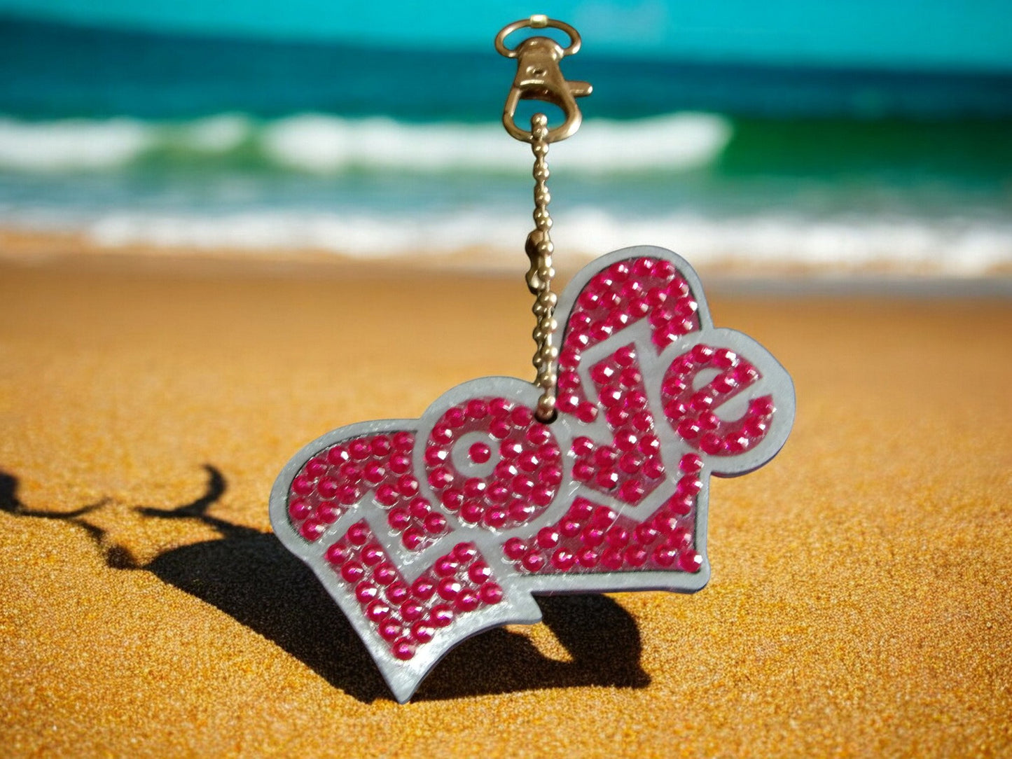 Pink Love Keychain