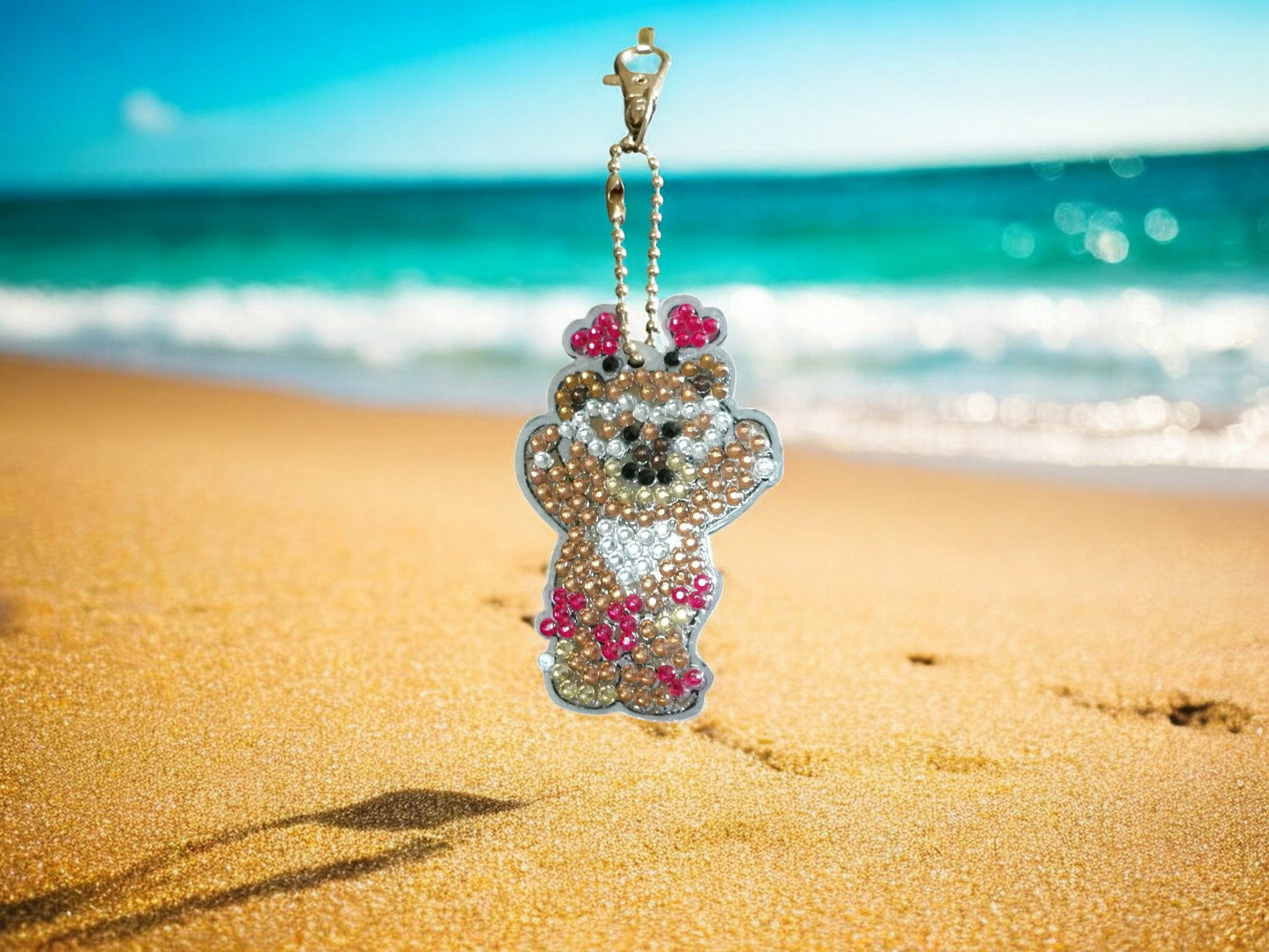 Happy Teddy Beary Keychain