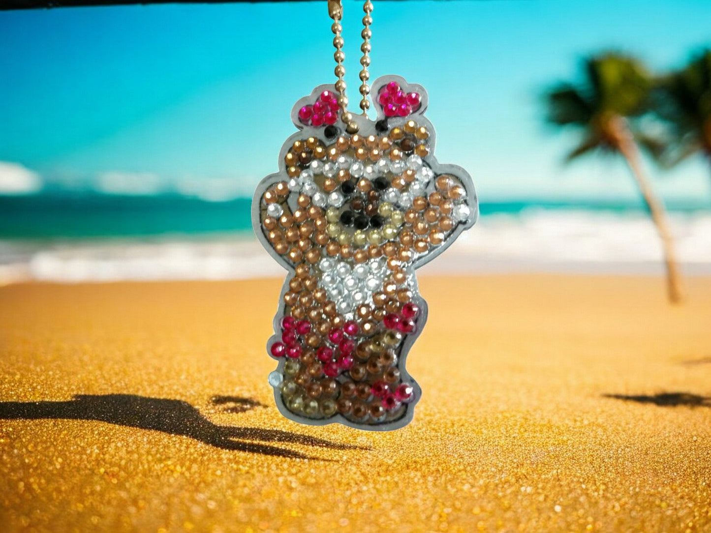 Happy Teddy Beary Keychain