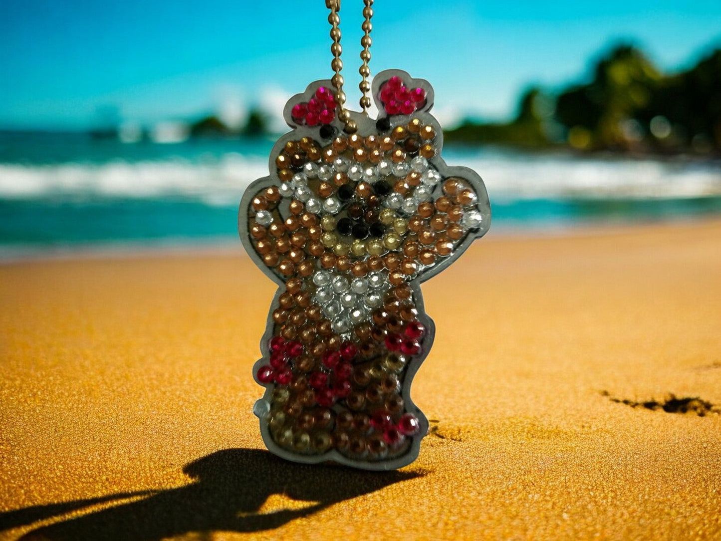 Happy Teddy Beary Keychain