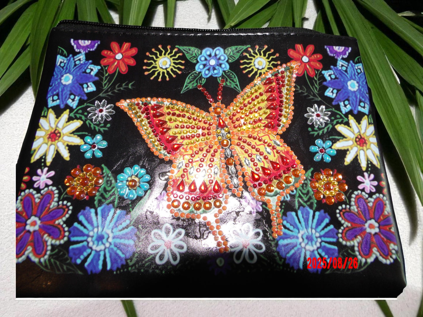 Golden Butterfly Large Hand Clutch