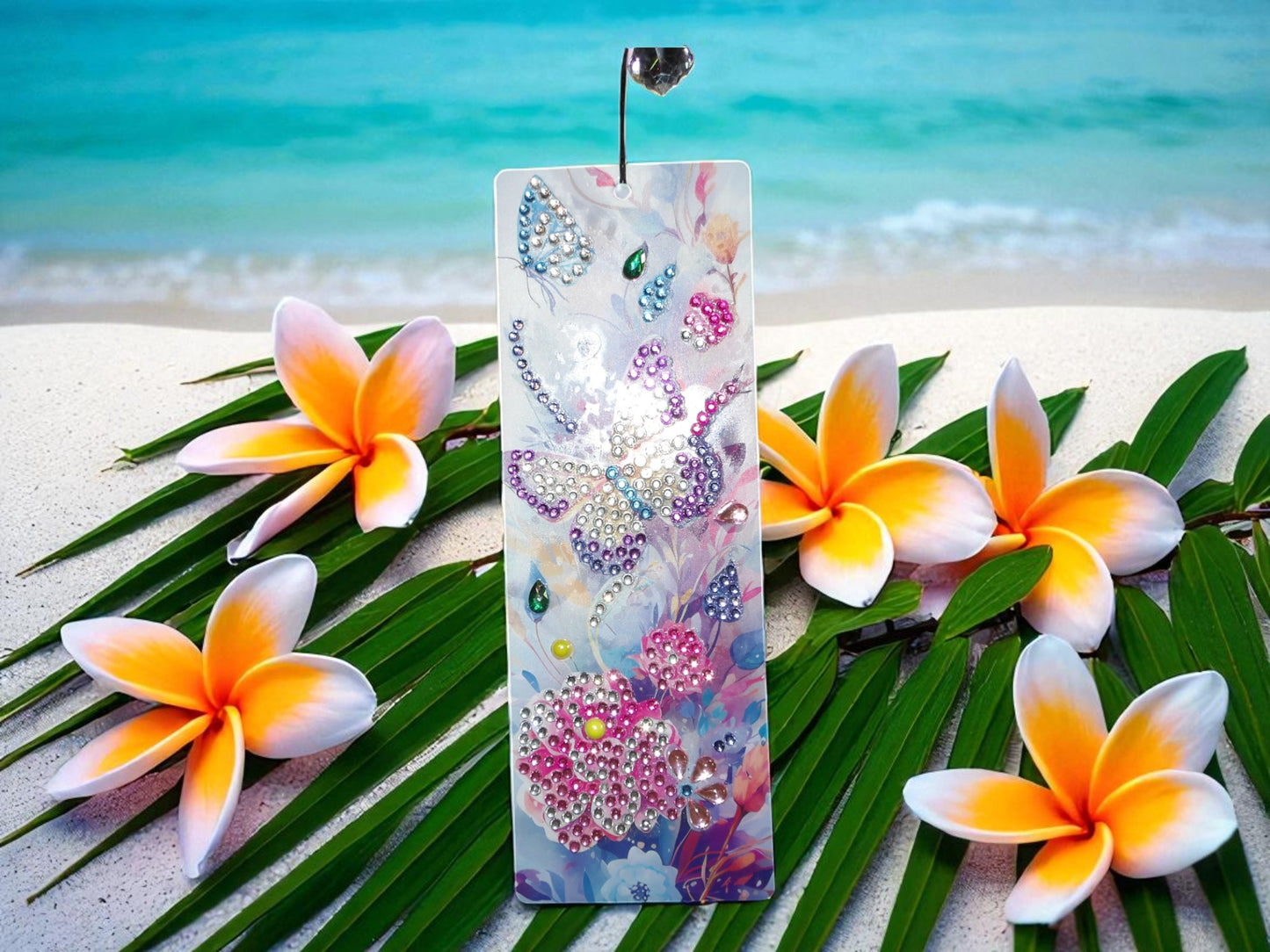 Purple & Gold Butterly Colorful Bookmark