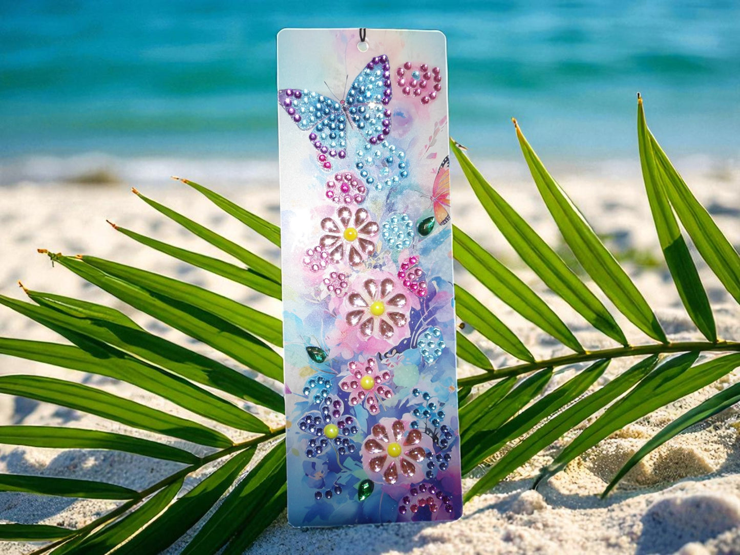 Blue & Purple Butterfly w/Splashes of Color Bookmark