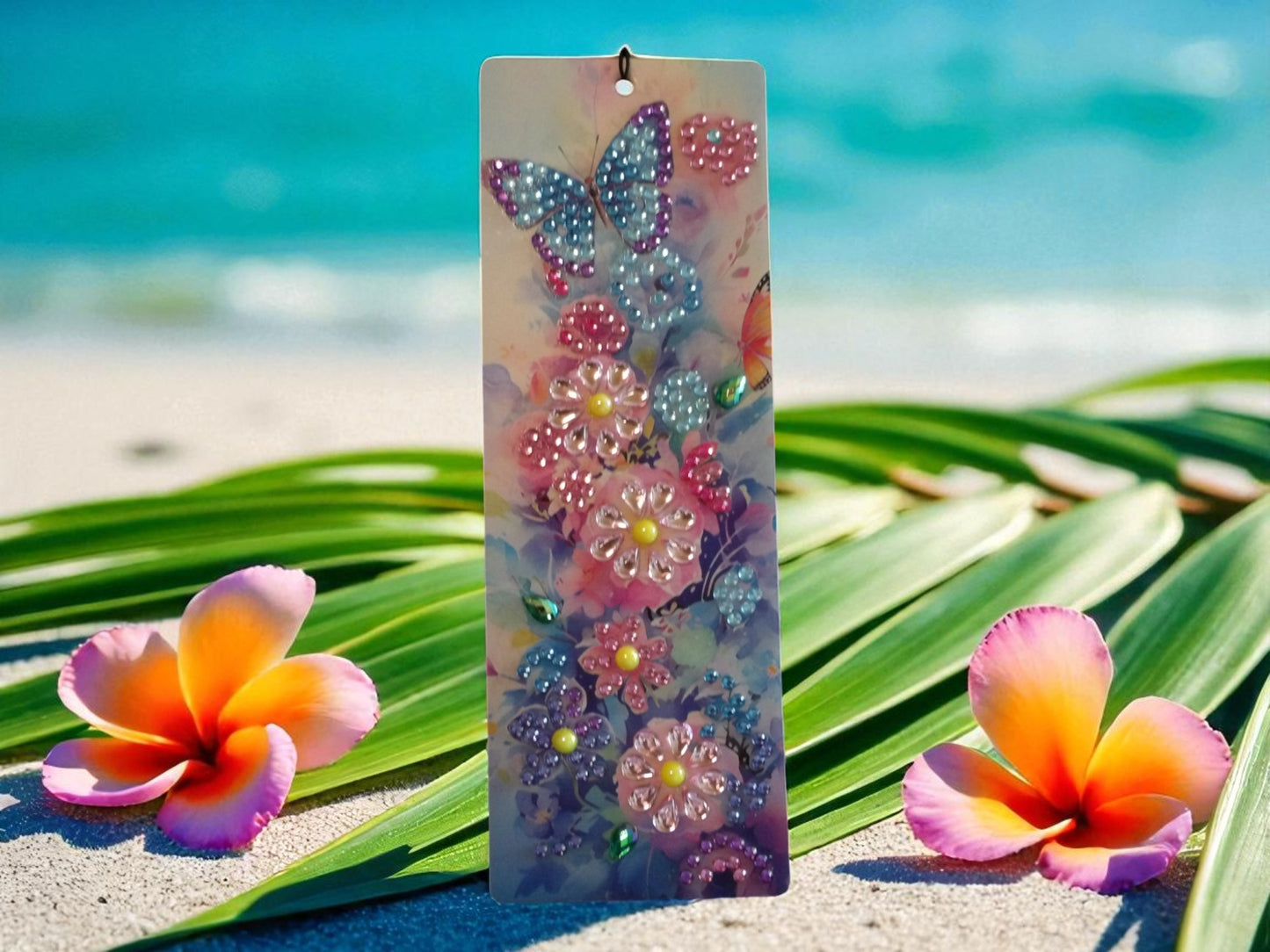 Blue & Purple Butterfly w/Splashes of Color Bookmark
