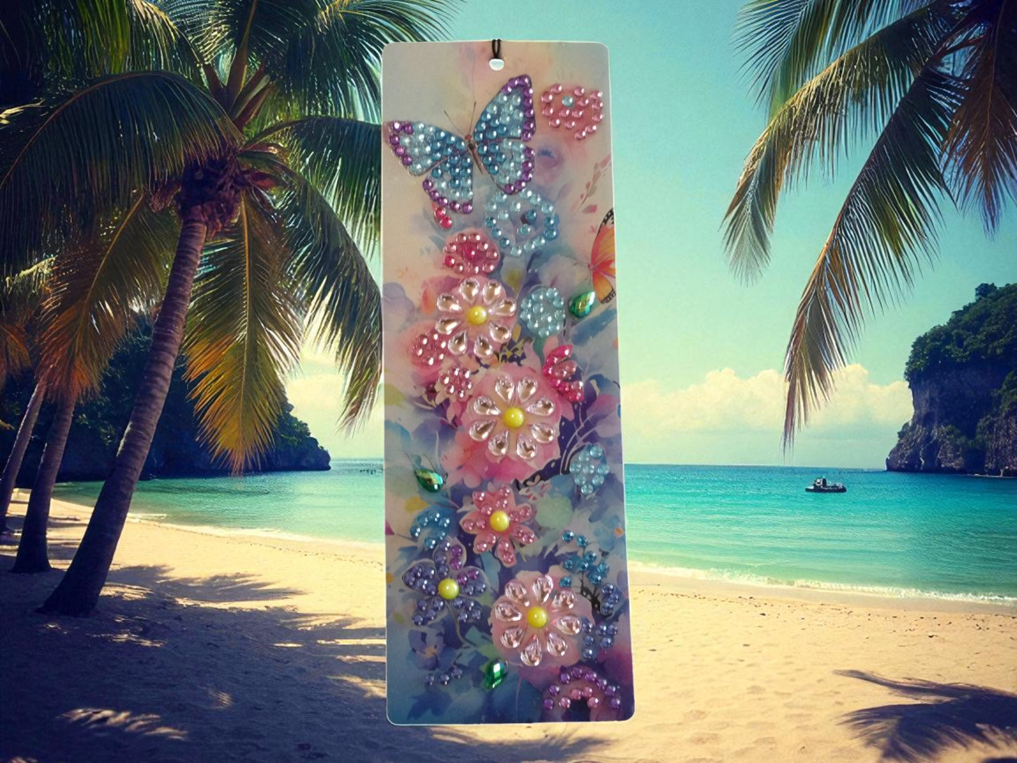 Blue & Purple Butterfly w/Splashes of Color Bookmark