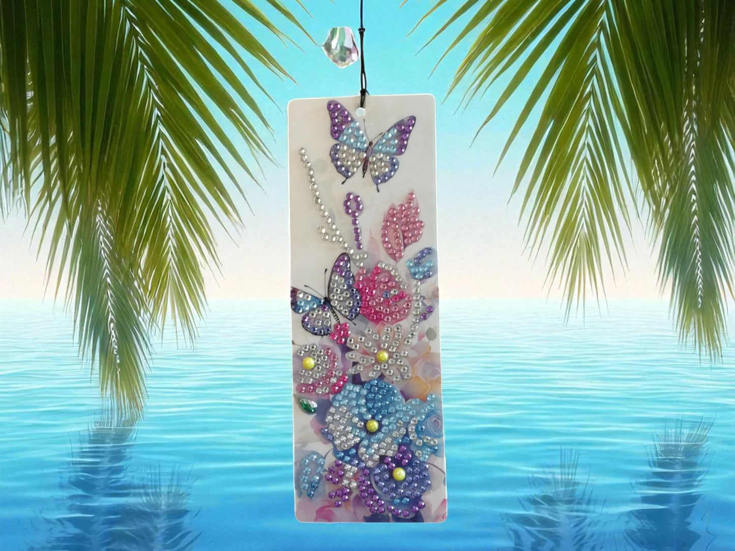Beautiful Colorful Butterflies & Flower Bookmark