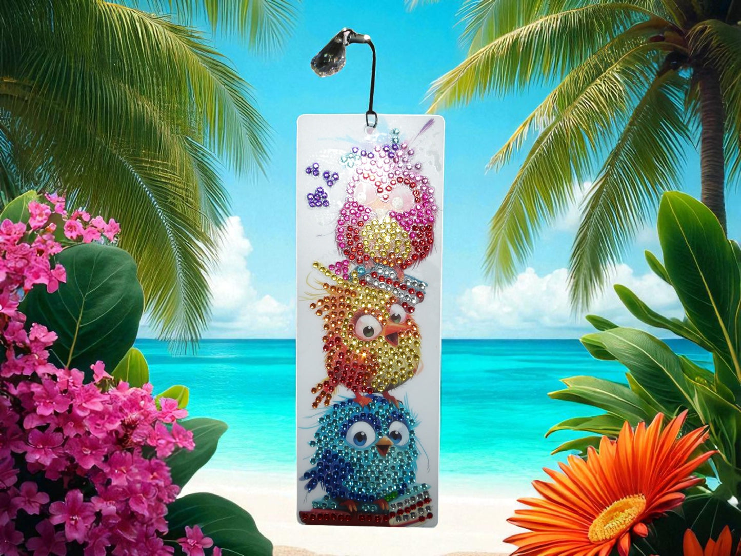 Surprised Colorful Birds Bookmark