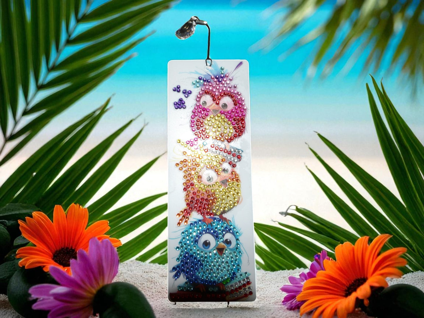 Surprised Colorful Birds Bookmark