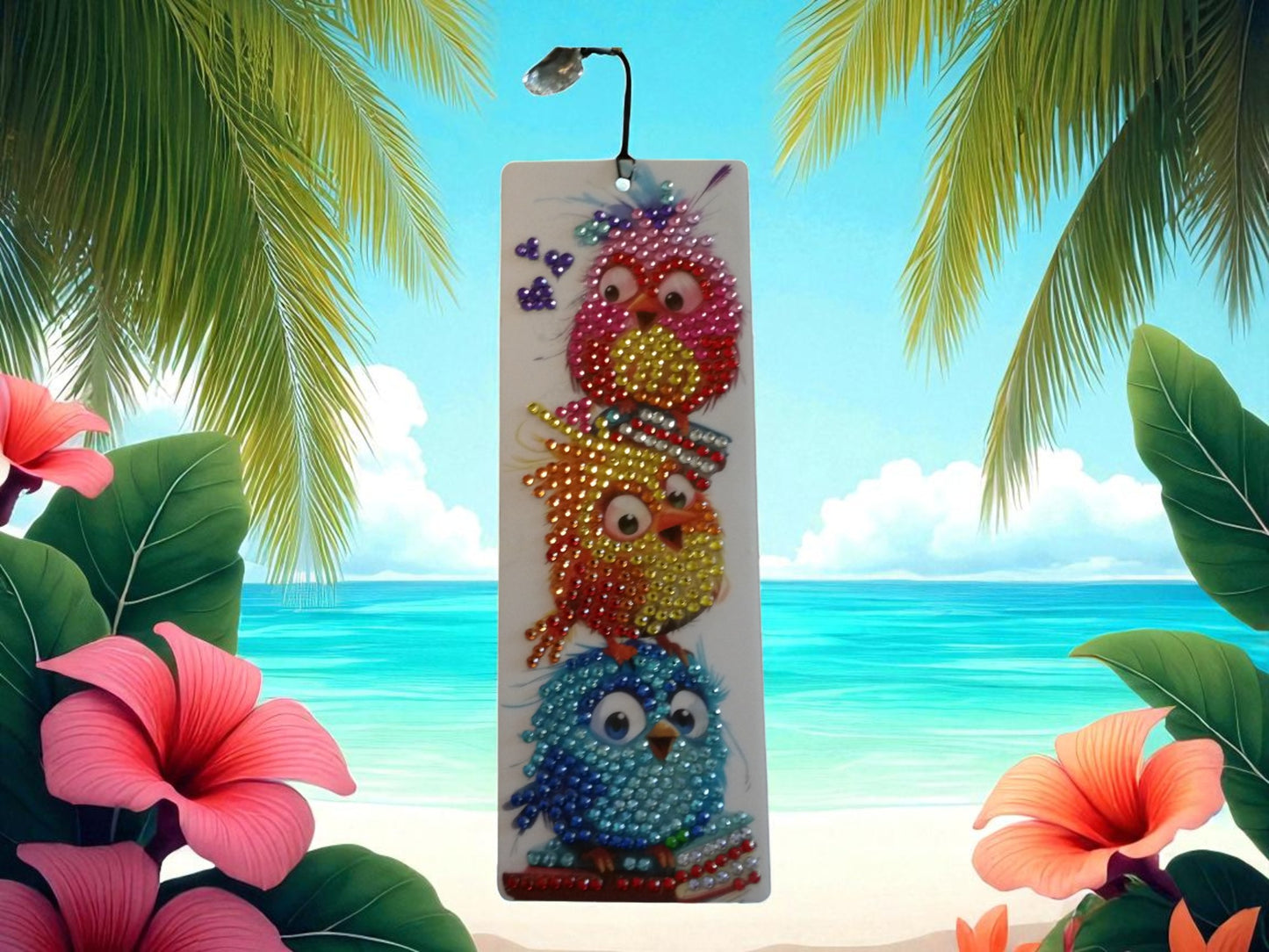 Surprised Colorful Birds Bookmark