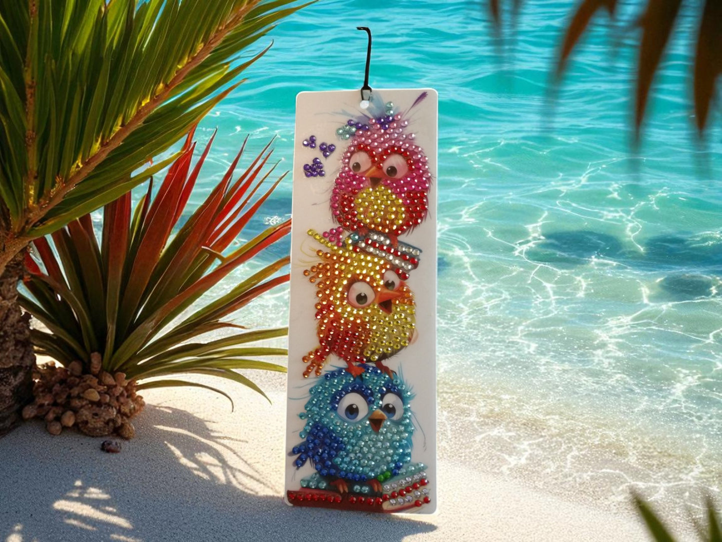 Surprised Colorful Birds Bookmark