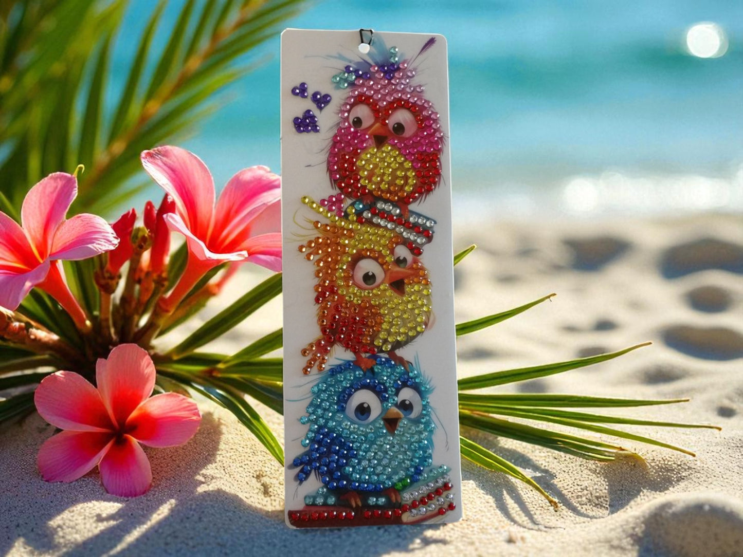 Surprised Colorful Birds Bookmark