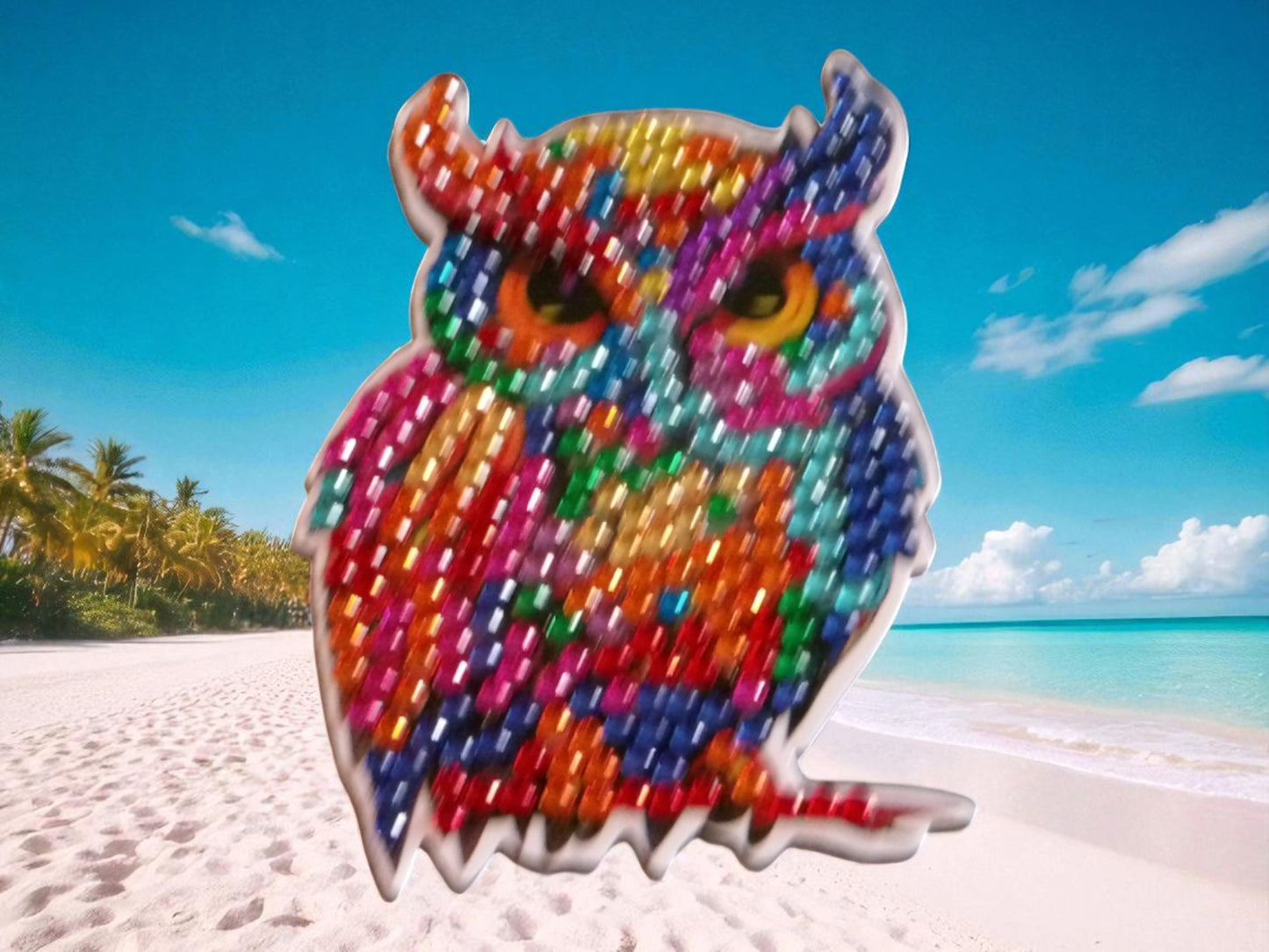 Colorful Owl Magnet