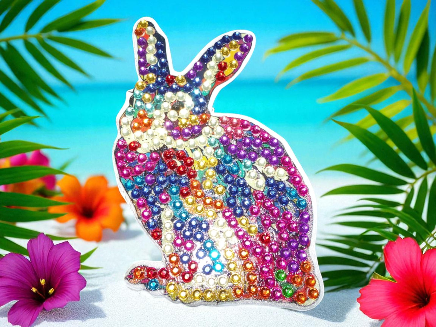 Colorful Rabbit Magnet