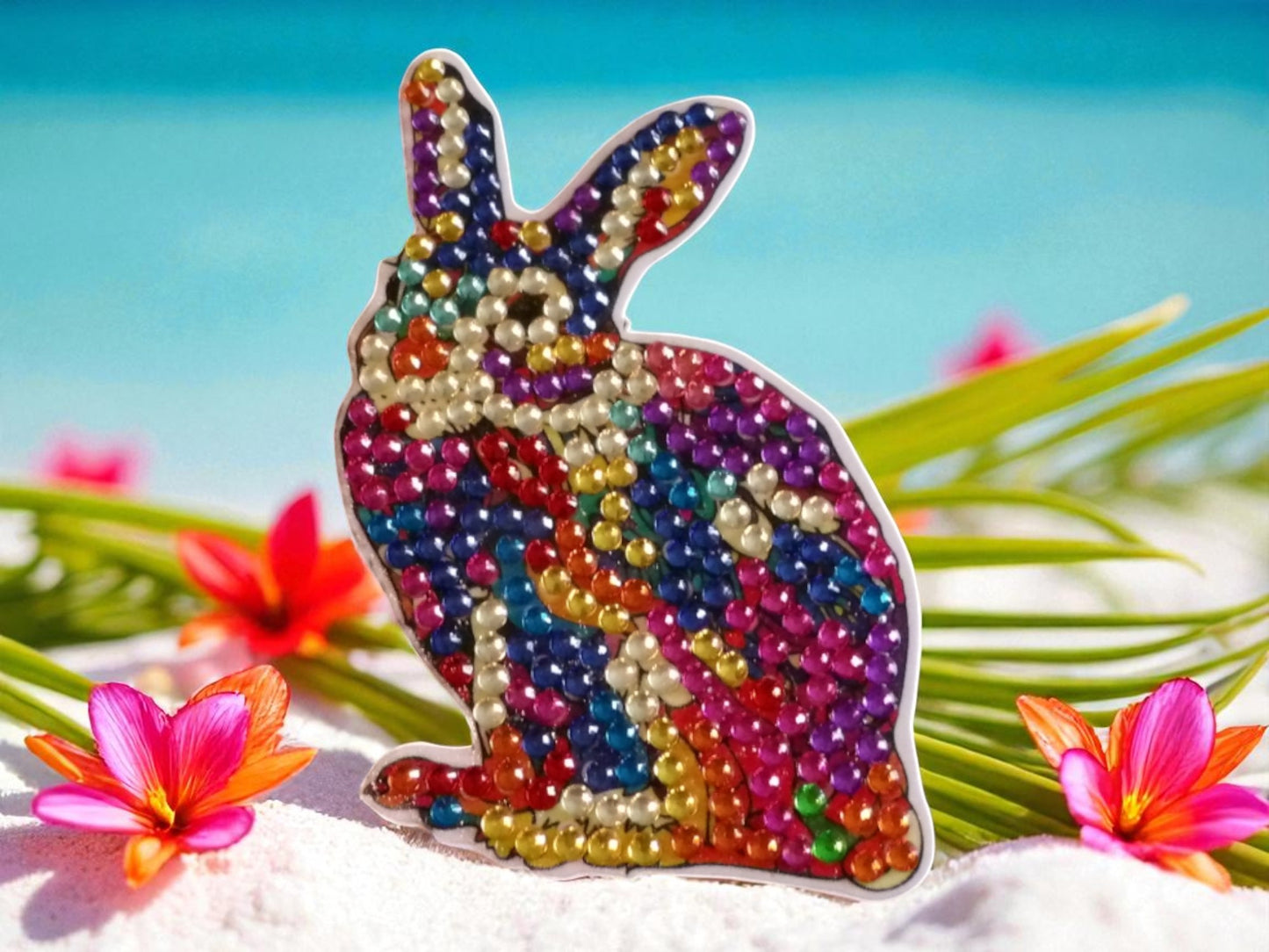 Colorful Rabbit Magnet