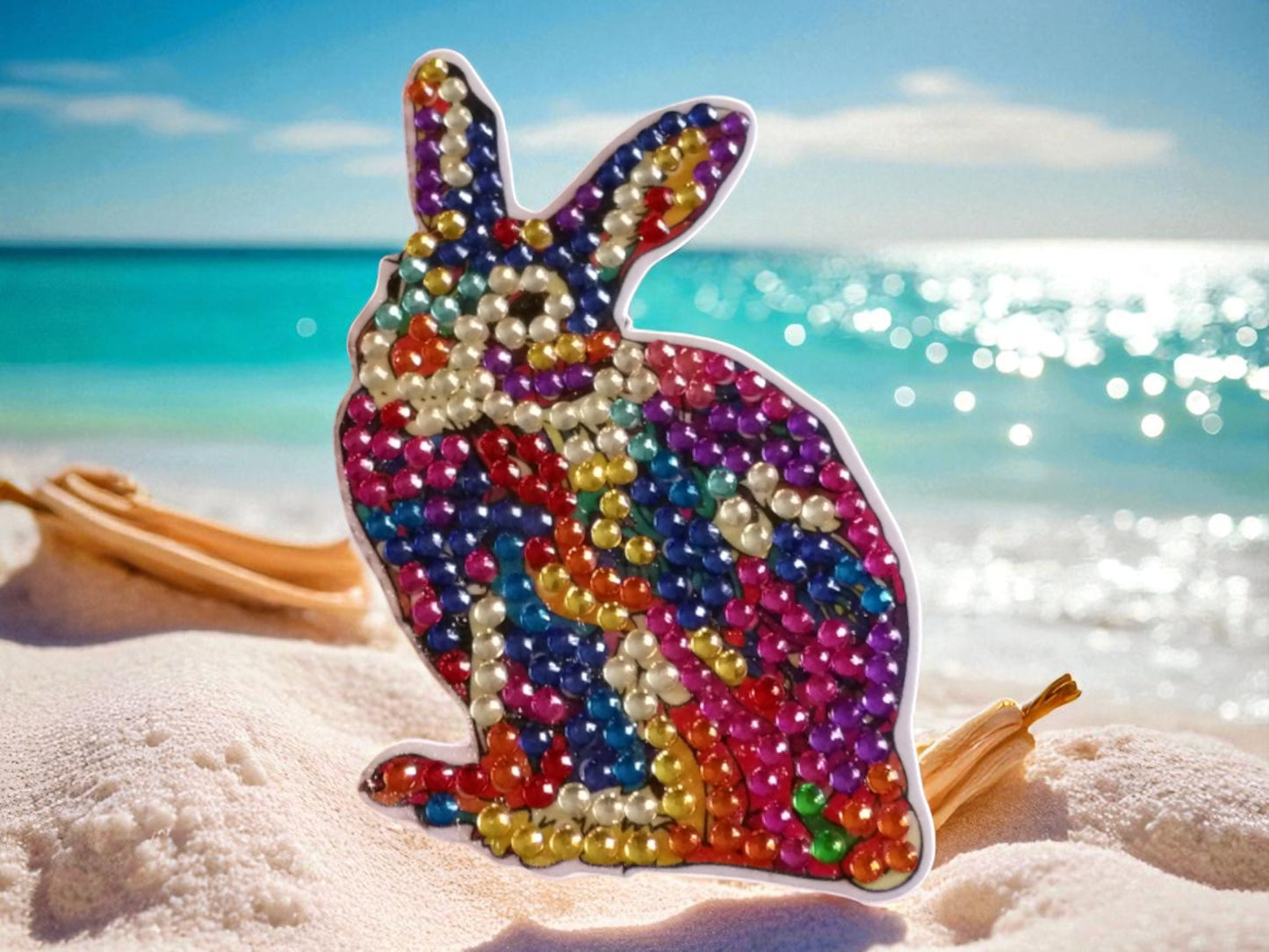 Colorful Rabbit Magnet