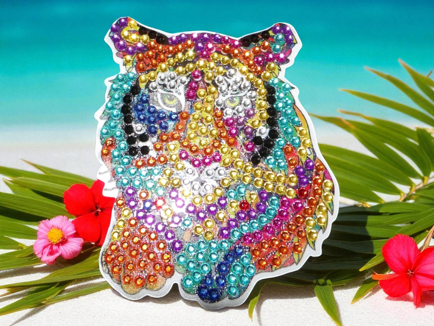 Colorful Tiger's Head Magnet