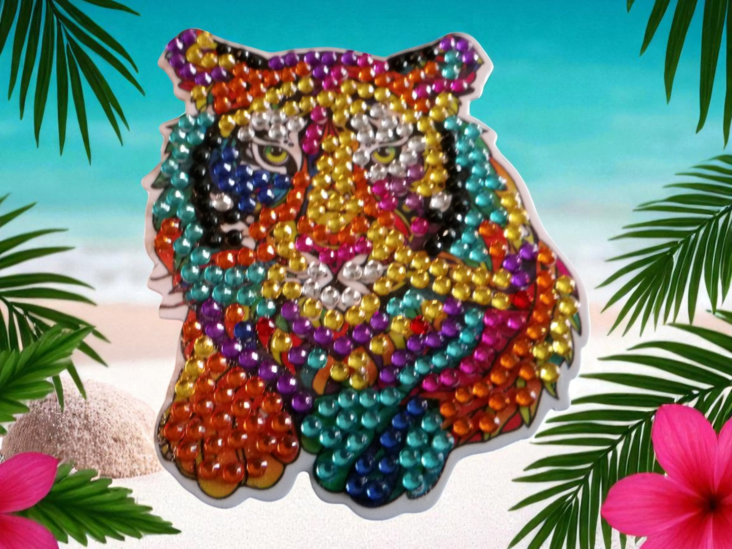 Colorful Tiger's Head Magnet