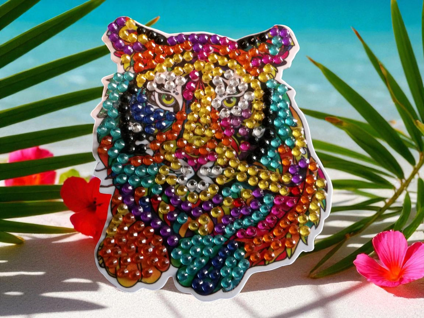 Colorful Tiger's Head Magnet