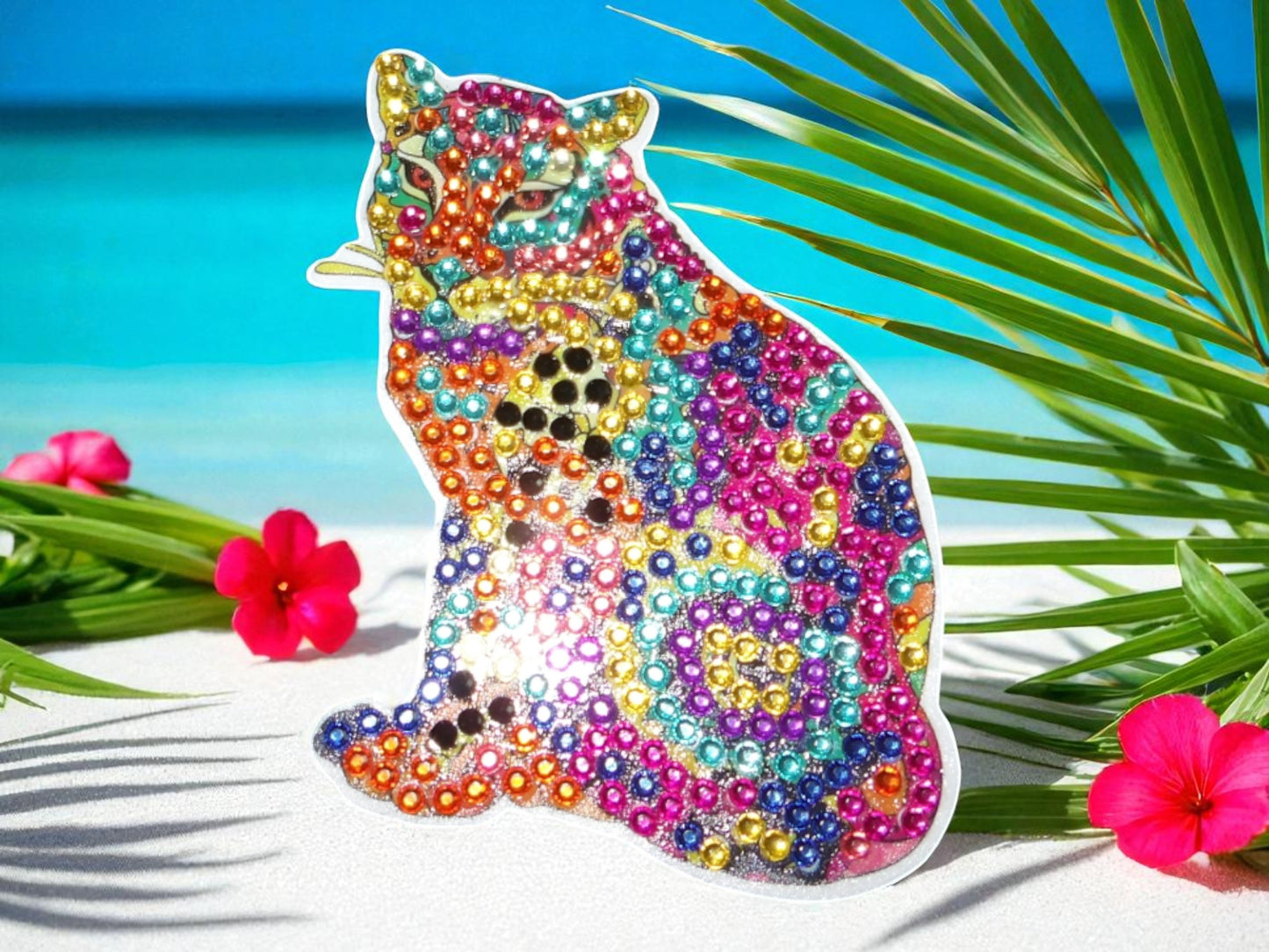 Colorful Cougar Magnet