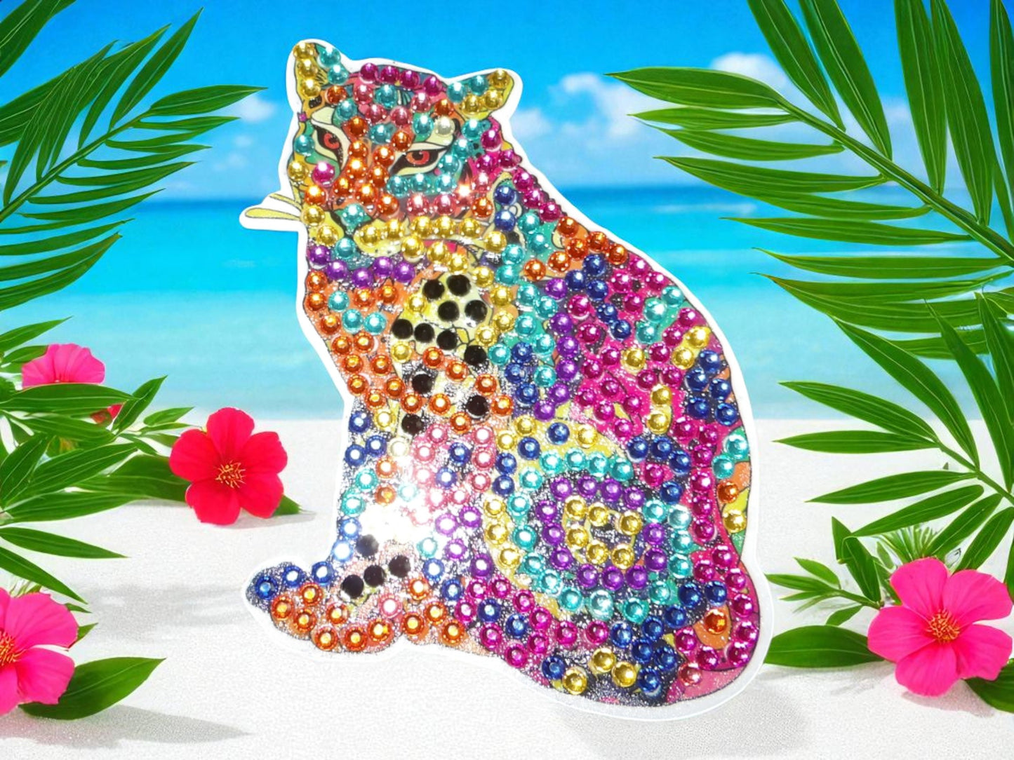 Colorful Cougar Magnet