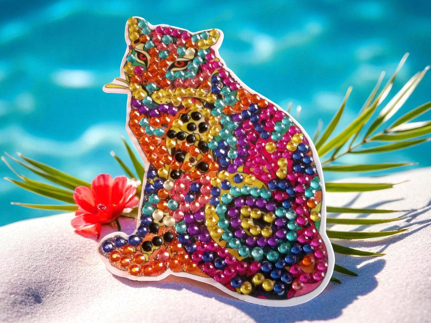 Colorful Cougar Magnet