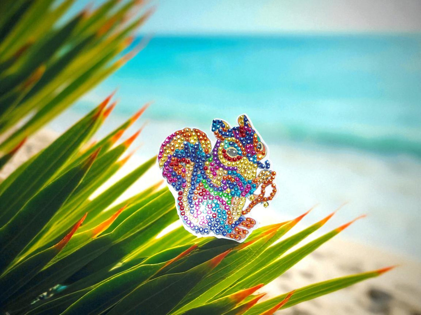 Colorful Squirrel Magnet