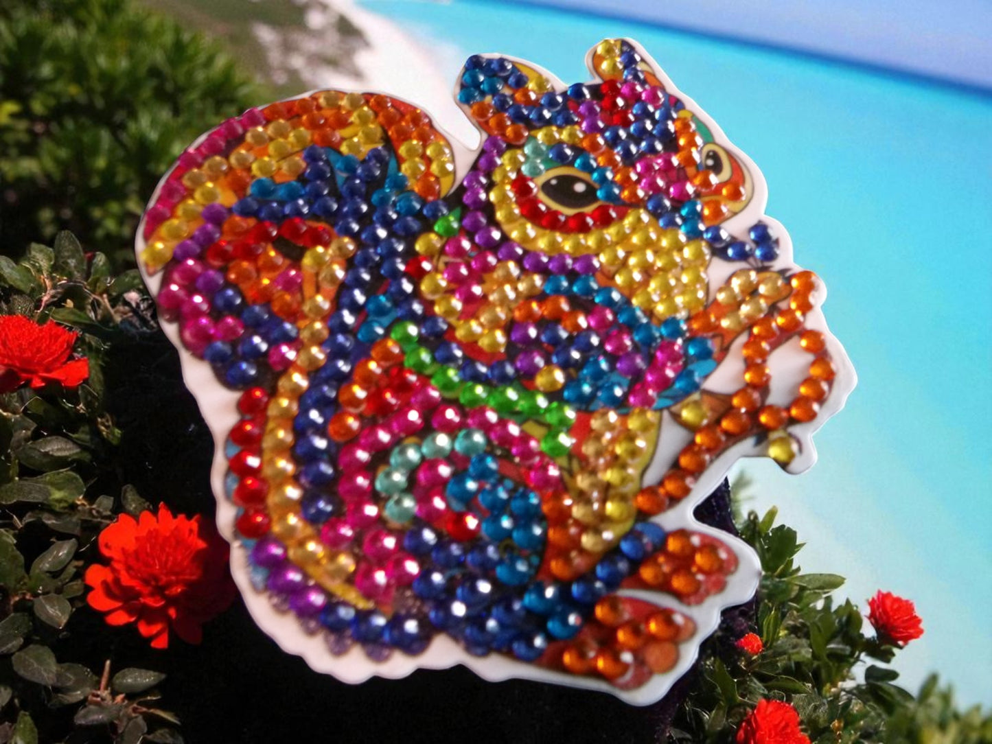Colorful Squirrel Magnet