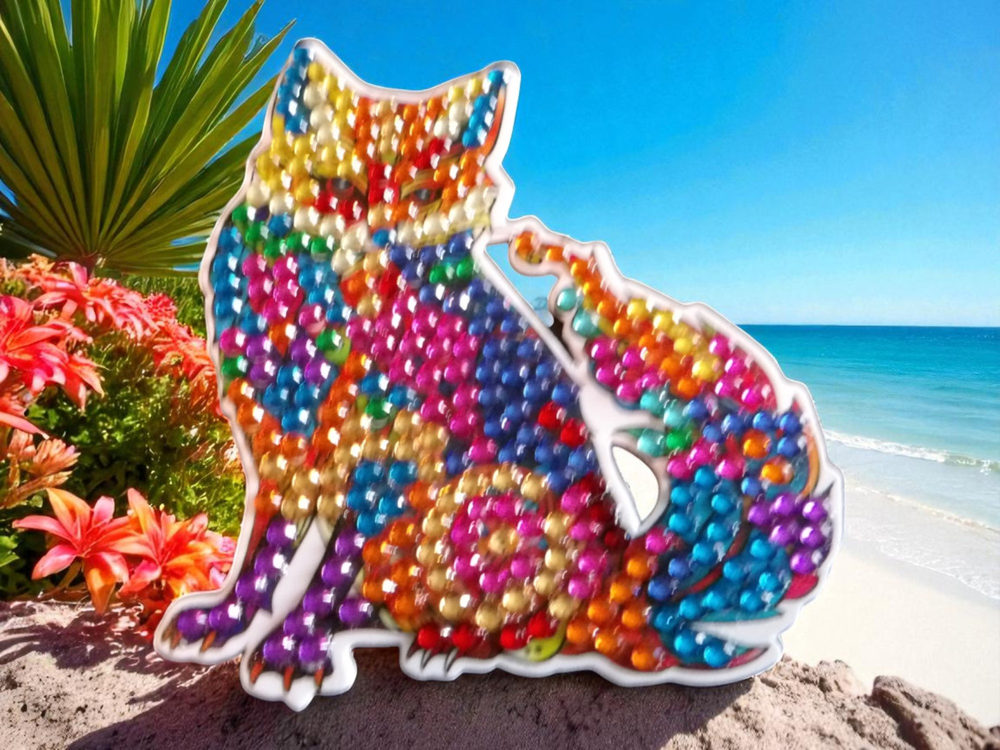Colorful Fox Magnet