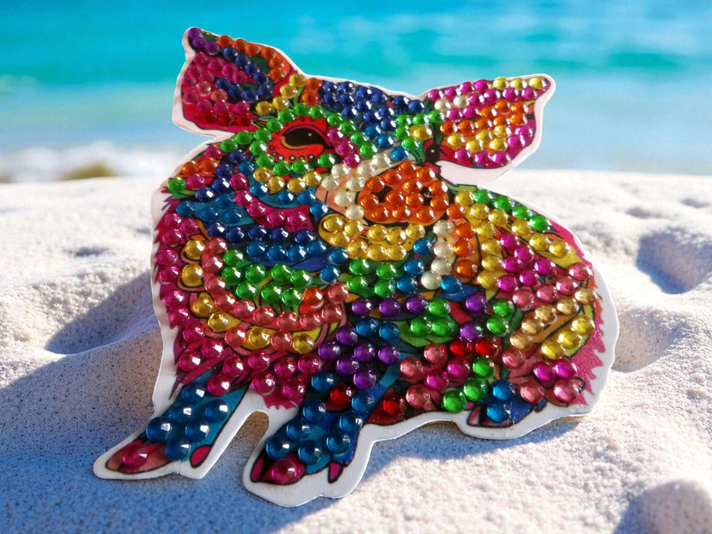 Colorful Pig Magnet