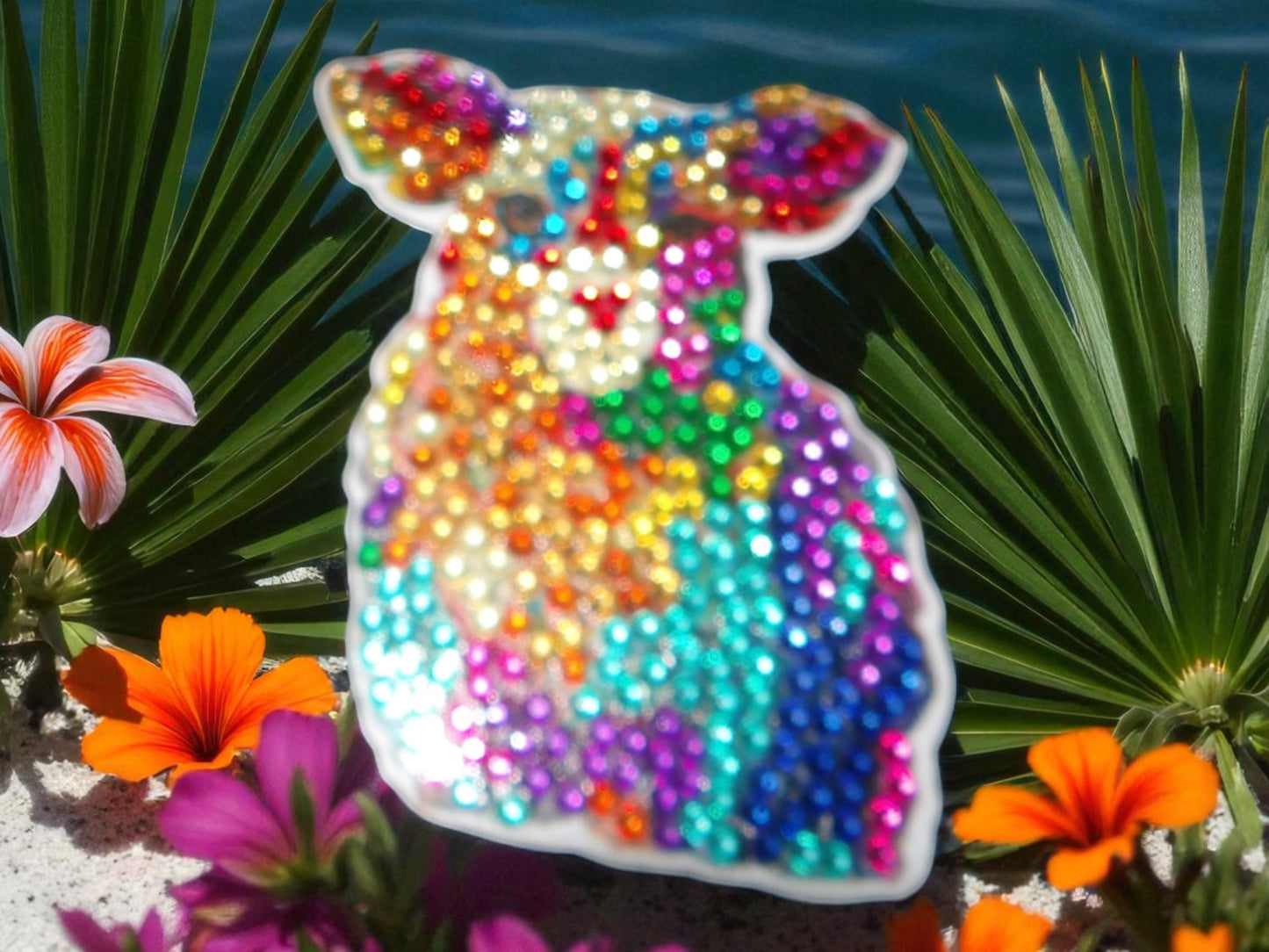 Colorful Cow Magnet