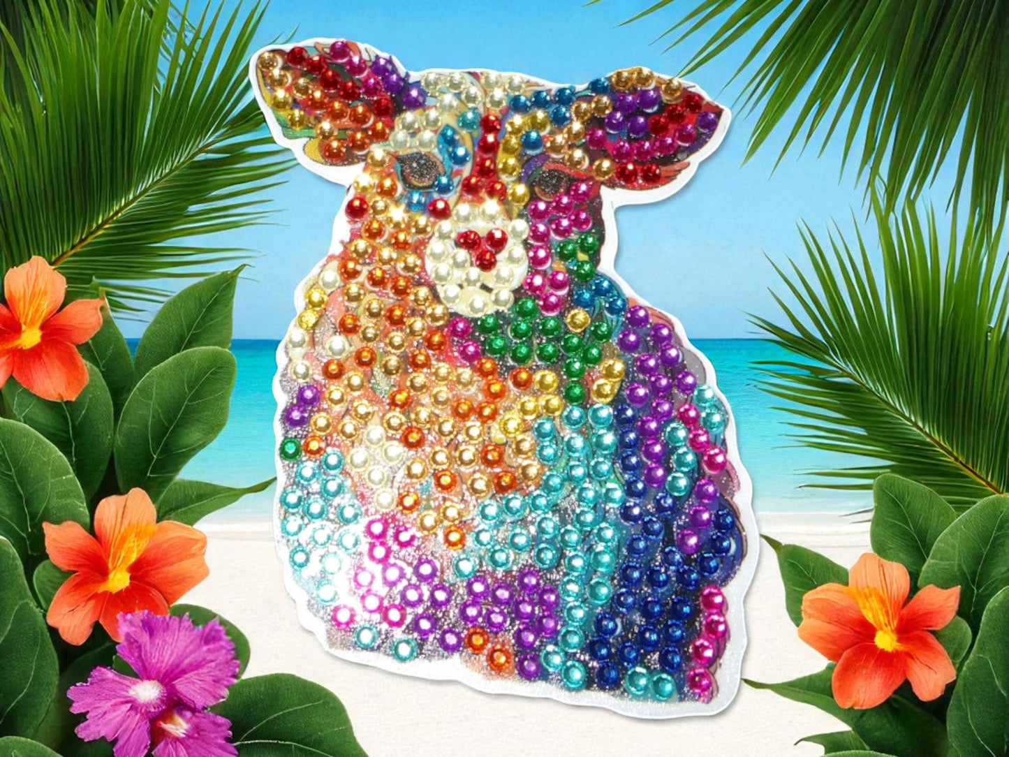Colorful Cow Magnet