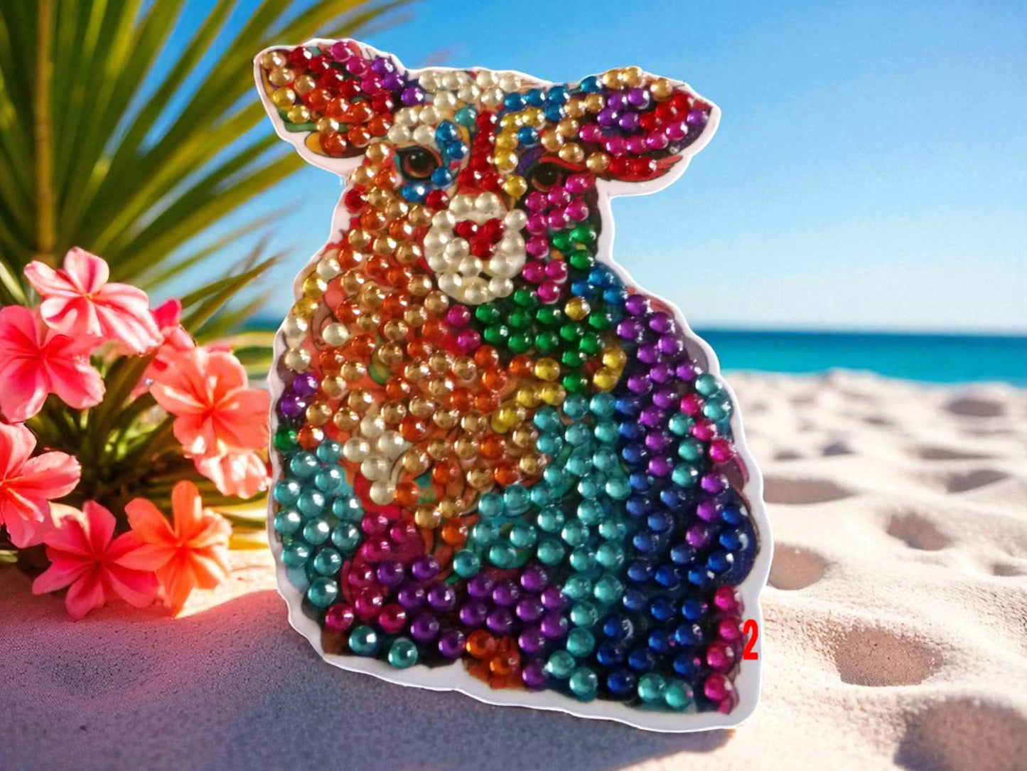 Colorful Cow Magnet