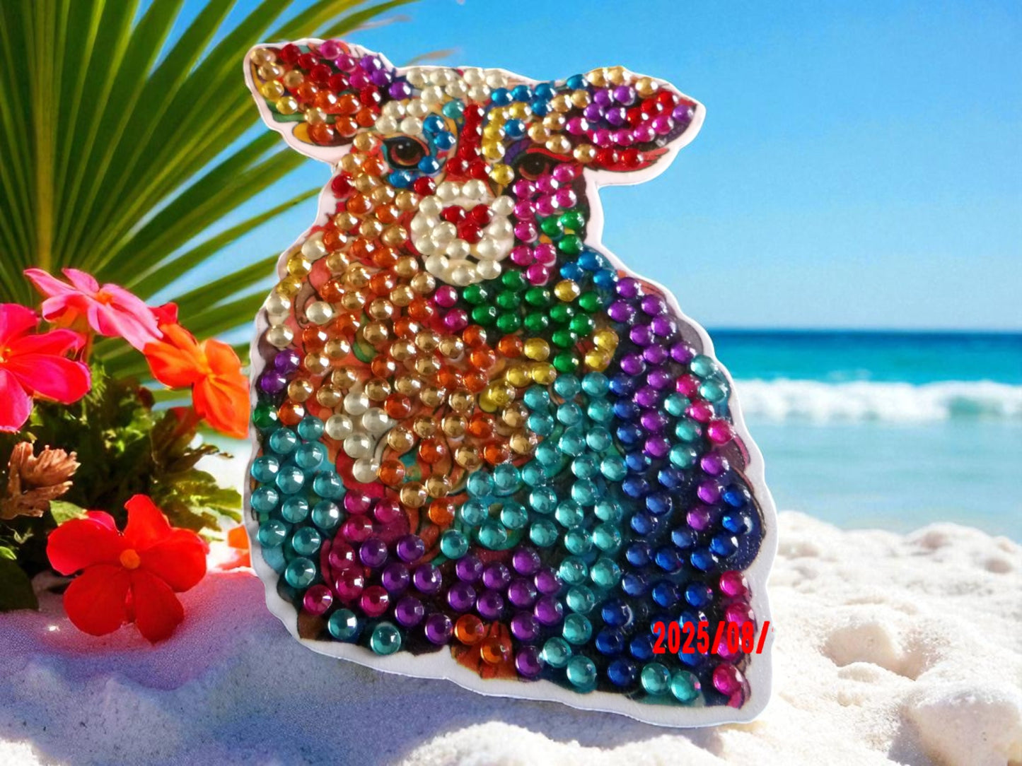 Colorful Cow Magnet