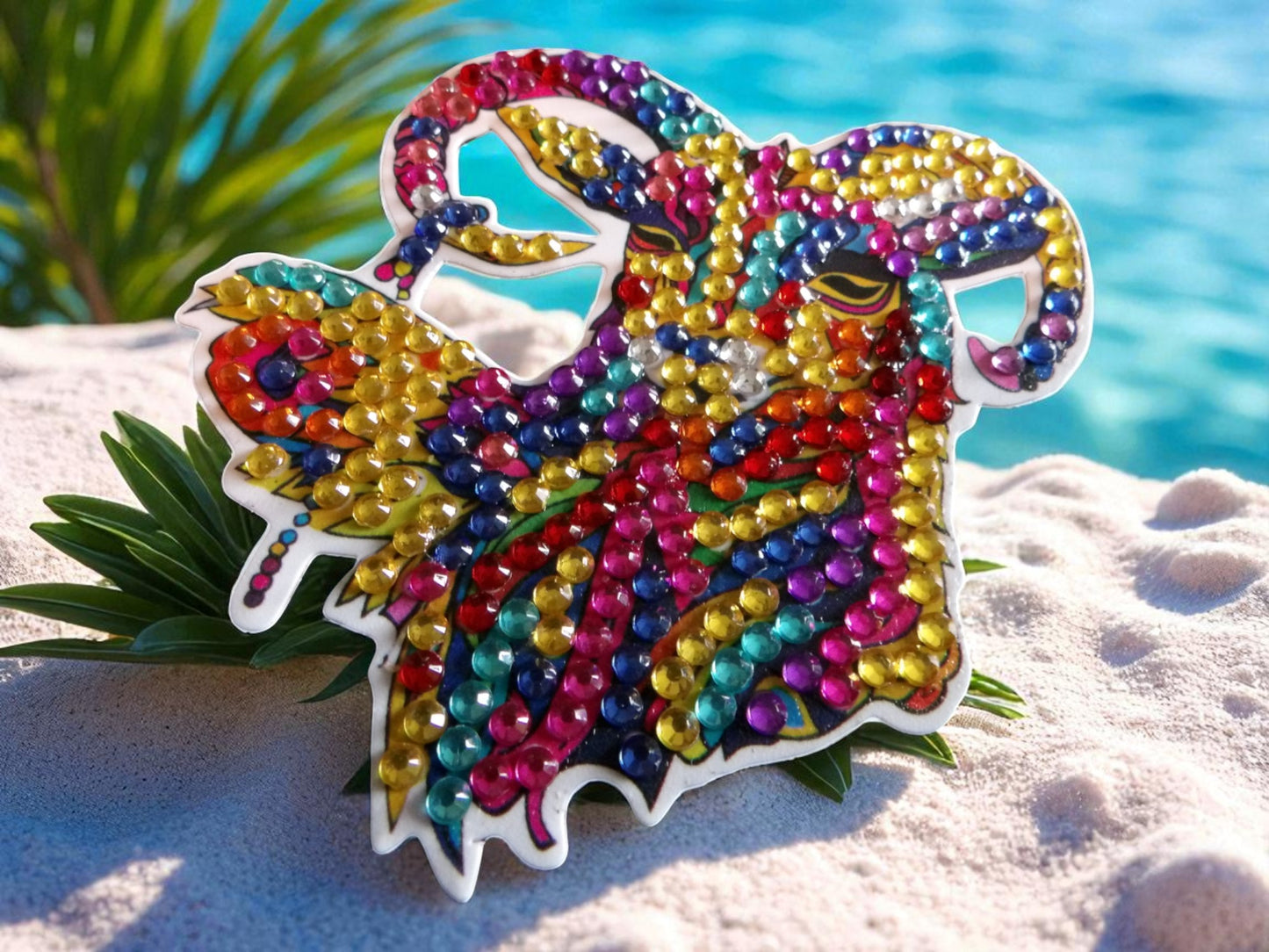 Colorful Ram's Head Magnet