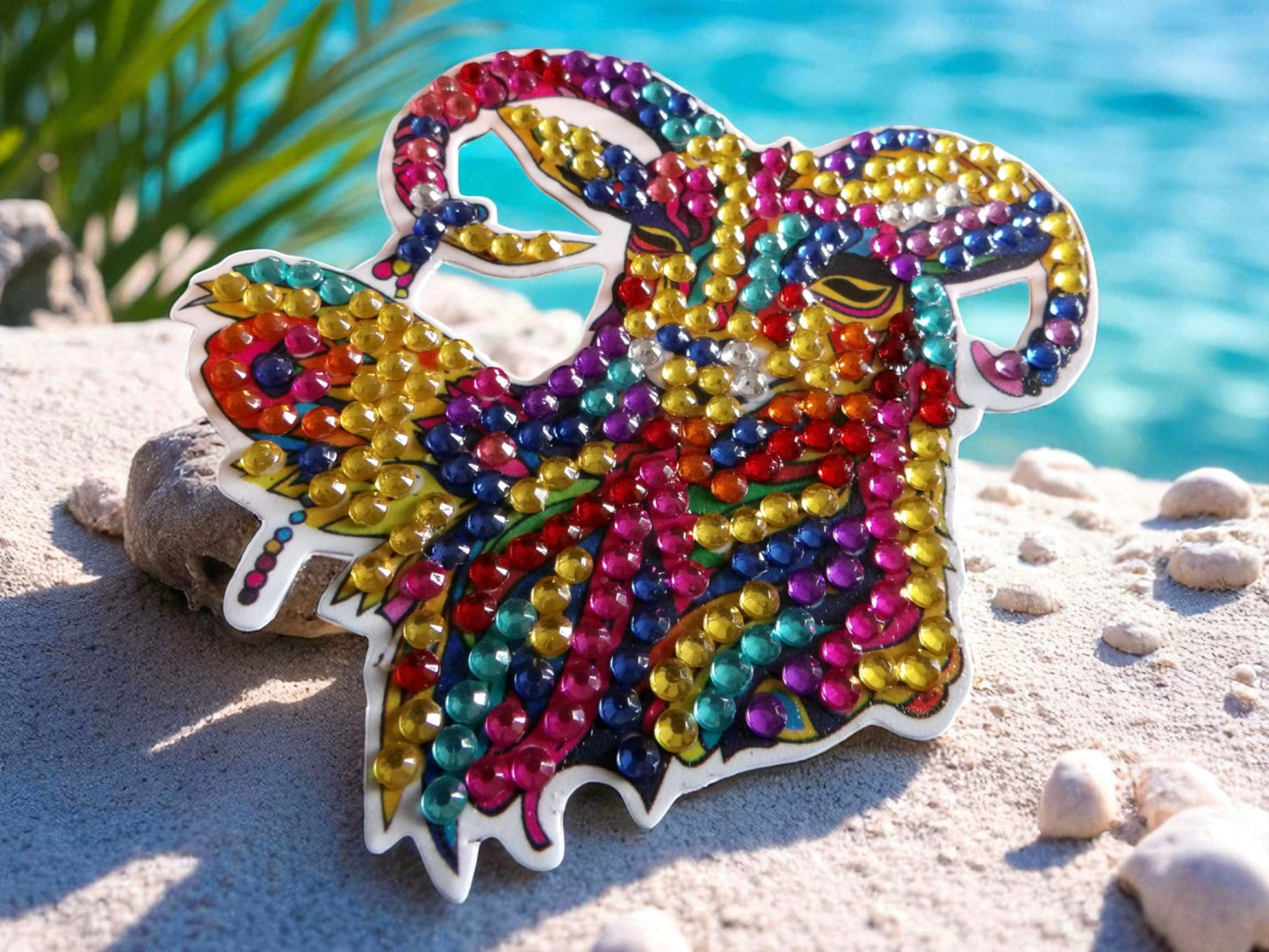 Colorful Ram's Head Magnet