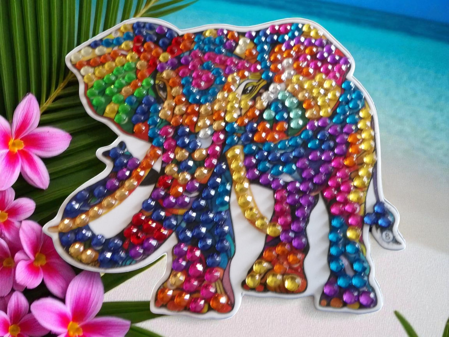 Colorful Elephant Magnet