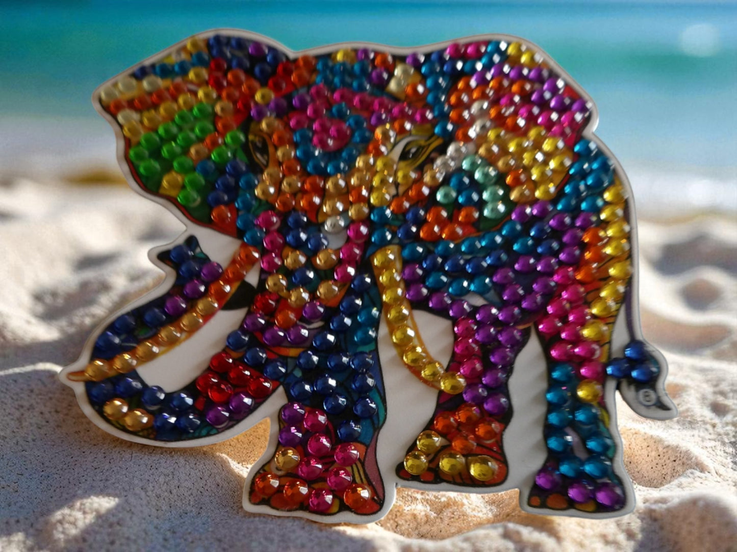 Colorful Elephant Magnet